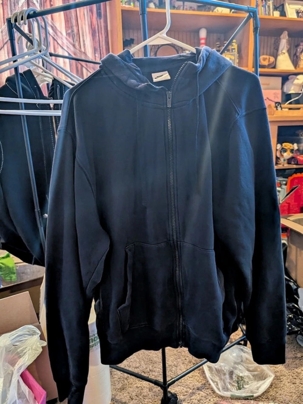 Nike Men's Zip Hoodie Cotton Blend Large